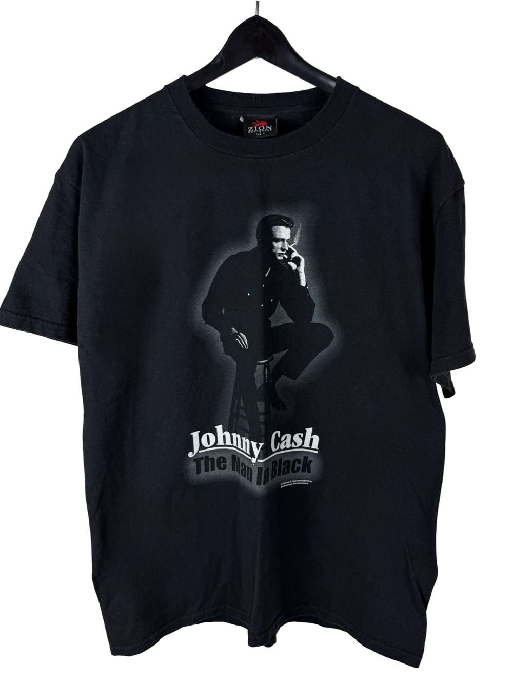 Vintage 2004 Zion Johnny Cash The Man In Black Rock Music Shirt Size L